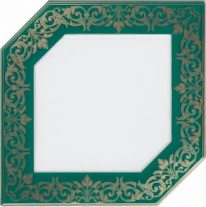 Декор Kerama Marazzi Клемансо HGD/D250/18000 зеленый 15x15