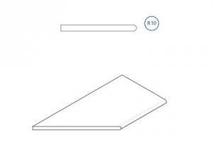 Бортик Italon Дистрикт X2 620090000265 Эмеральд закругленный левый 30x60