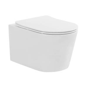 Унитаз подвесной CHARUS Torre Bianca EWC700-130W Infinito Rimless с крышкой-сиденьем микролифт