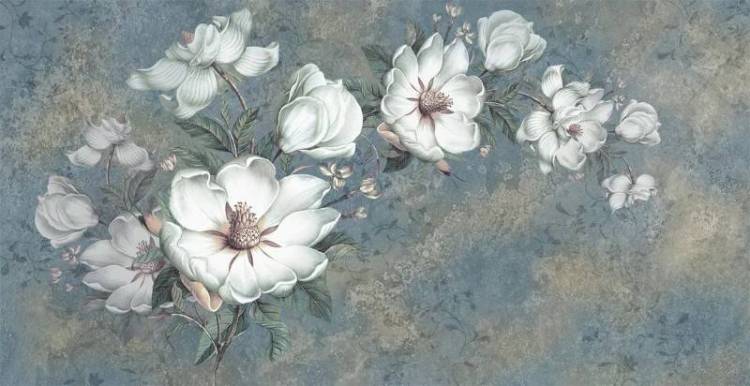 3D Фотообои Artegrafico «Старинный гобелен с нежными цветами» RC-016 канвас