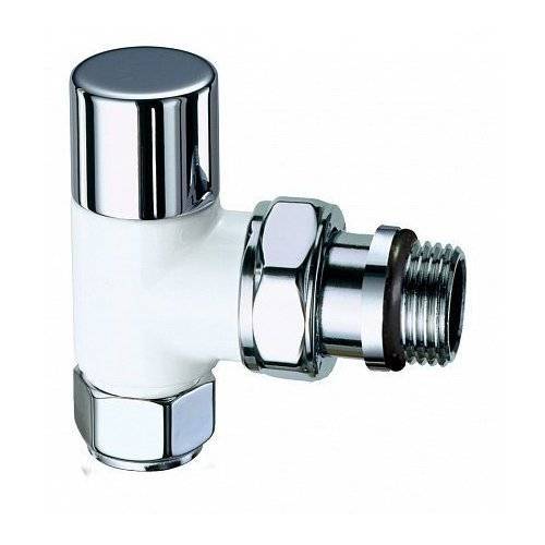 Вентиль FAR запорный угловой (серебрянное покрытие -белая эмаль), 1/2 EPDM