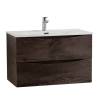 Тумба с раковиной BelBagno MARINO-CER-N 80 подвесная, Rovere Nature Grigio фото 2