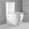 Унитаз-компакт Vincea Evo VT2-34 безободковый, сиденье микролифт, белый фото 6