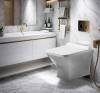 Унитаз подвесной Cerutti Spa Ellero CT10481 безободковый, сиденье микролифт, белый