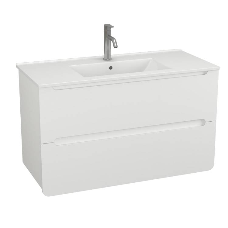 Тумба с раковиной Veneciana Orinoko 100 510036 белый глянец