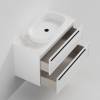 Тумба с раковиной La Fenice Elba Twin Bianco NFNC-01-ELB-B-100-2-3-M-GG белая матовая, 100 см фото 2