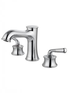 Смеситель для раковины Wonzon & Woghand WW-88159008-CR на 3 отверстия, хром