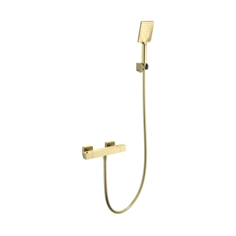 Смеситель для душа Wonzon & Woghand WW-B2062-A-BG термостатический, брашированное золото