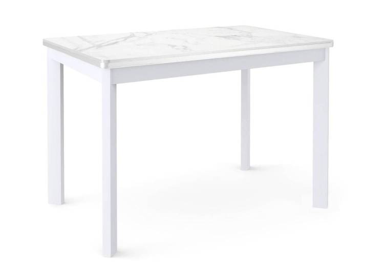 Стол Дик DikLine LK110 00-00073630 белый мрамор/подстолье белое/опоры белые 110x68
