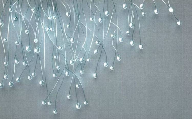 3D Фотообои Artegrafico «Бирюзовые светлячки» FANT-049 акварель