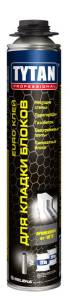 TYTAN PROFESSIONAL пено-клей для кладки блоков, применение до -10°C (870мл)
