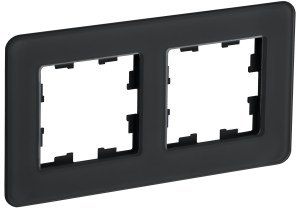 Рамка 2-постовая IEK Brite BR-M22-G-41-K02 черный