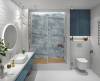 Керамогранит Global Tile Moonlight GT408013616MSR11 Синий 40x80 фото 10