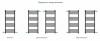 Полотенцесушитель водяной Сунержа Модус PRO 15-0450-1040 Тёмный титан муар, 100x40 фото 4