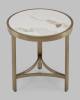 Стол журнальный Stool Group Адриана EET-223-BRCG-BDFL светлая керамика 50x50x55 фото 4