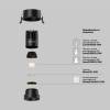 Встраиваемый светильник Technical Dip DL115-10W-2.7K-B фото 3