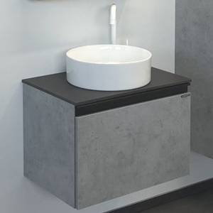 Тумба с раковиной Comforty Эдинбург-60 00-00002782 бетон светлый