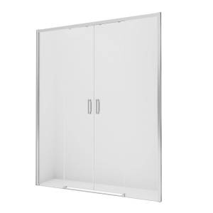 Дверь в нишу NEW TRENDY PRIME 140x200 D-0334A (хром)
