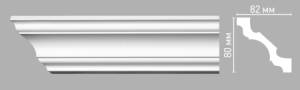 Плинтус потолочный гладкий DECOMASTER 96261 240x8.2x8