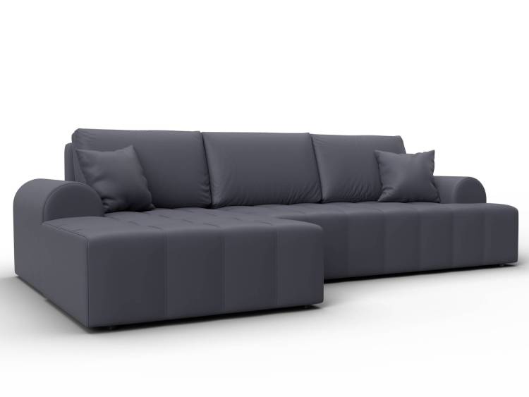 Диван угловой Лига Диванов Лига-080 134754L Серый