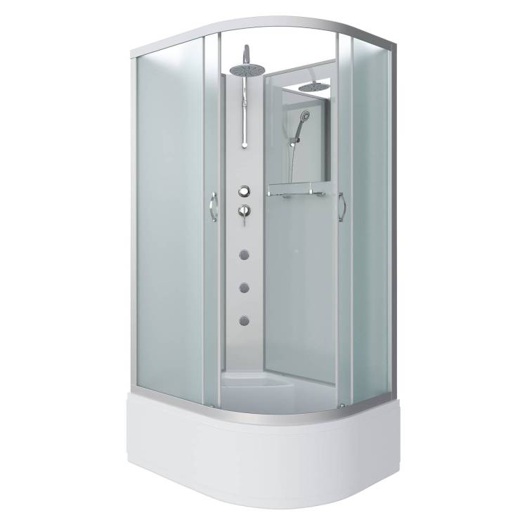Душевая кабина Niagara Classic NG-2310-14LBKTG (1200x800x2100-2400) с высоким поддоном (40см)