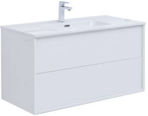 Тумба под раковину Aquanet Lino 80 287542 белый глянец