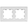 Рамка 2-постовая IEK Brite BR-M22-12-K91 арктический белый/белый фото 3