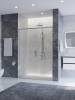 Душевая дверь в нишу Cezares PLANE-BF-1-140-C-CR профиль хром, стекло прозрачное, 140x195 фото 3