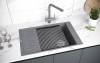 Мойка кухонная Kuchenstern Brett 60 111TN10 титан фото 2