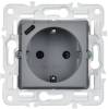 Розетка 1-местная с заземлением, шторками и USB Type С IEK Skandy SK-R14-16-U14-018-K03 серый фото 5