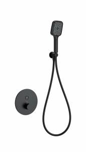 Смеситель для душа Wonzon & Woghand WW-D1017-A-MB с термостатом, черный матовый