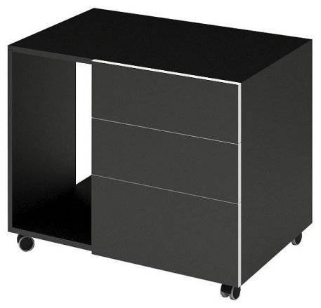 Тумба Merdes Bartolo ТКБ ЧБЕ белый/черный