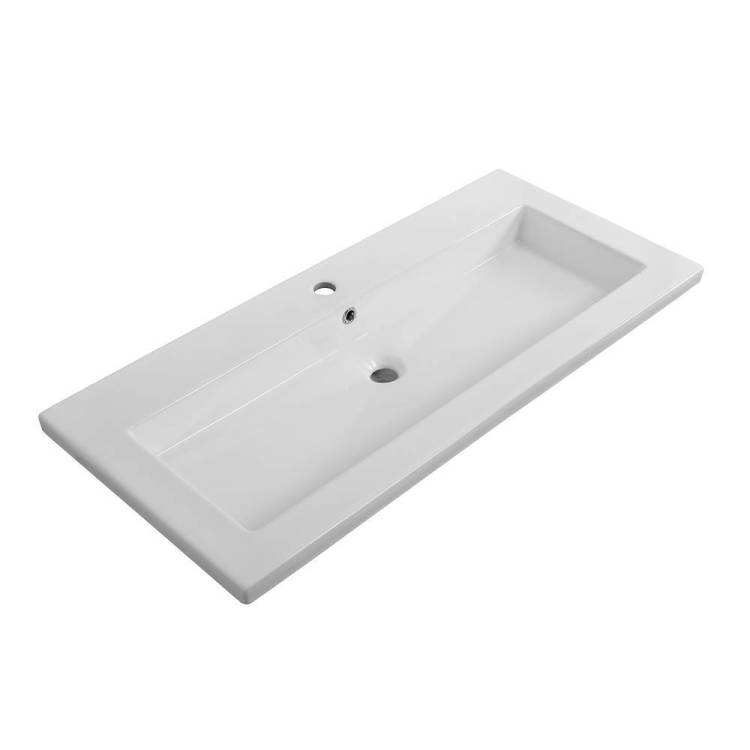 Раковина Cezares CZR-8070-100 100 см, белая глянцевая