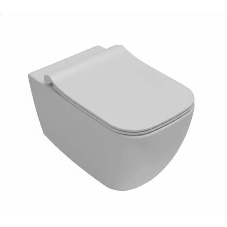 Унитаз подвесной Isvea Vea Cubo 10VA02001SV-2L безободковый, белый матовый