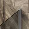 Шторка на ванну MaybahGlass MGV-772-5 50x140, поворотная, стекло бронза матовая 6 мм, профиль хром матовый, с полотенцедержателем фото 4