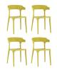 Набор из 4 стульев Stool Group Neo SL-7082 yellow 90208 X4 горчичный