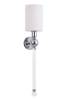 Бра Crystal Lux Mirabella Ap1 Chrome/White фото 2