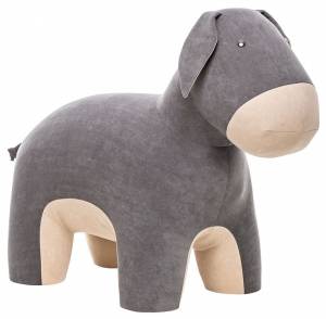 Пуф Leset Burro 2500000116650 Бежевый Omega 02/Серый Omega 04