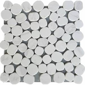 Мозаика Pixel Mosaic Мрамор PIX310 Volakas White Матовая 30x30