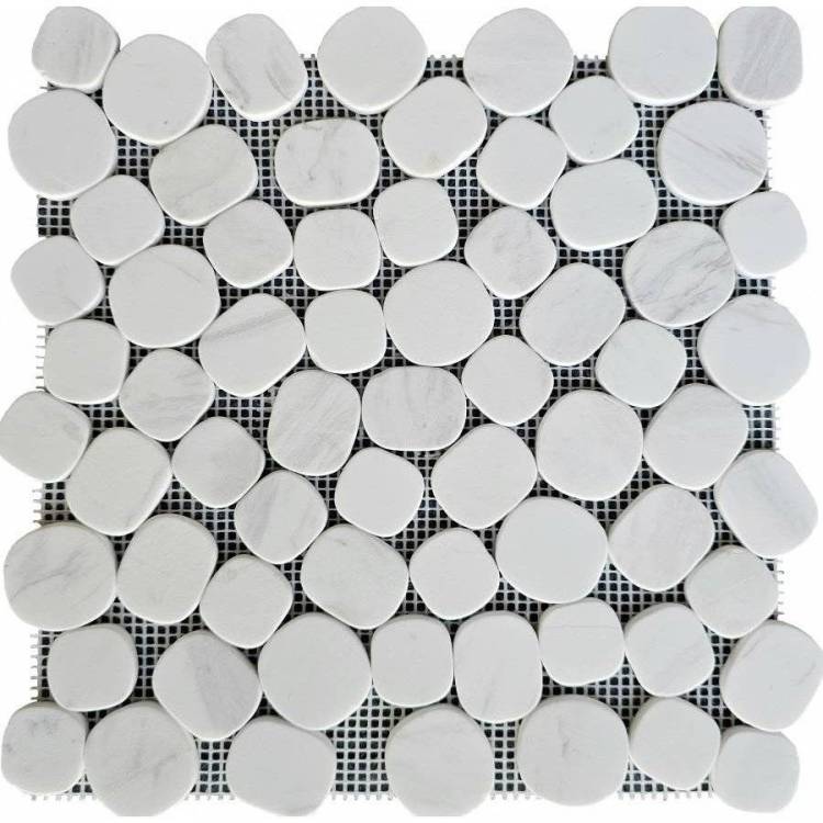 Мозаика Pixel Mosaic Мрамор PIX310 Volakas White Матовая 30x30