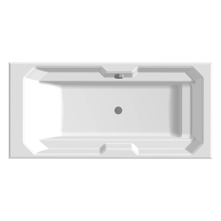 Ванна из искусственного камня Belux Кастилия ВКА 1900 с подставкой, белая глянцевая