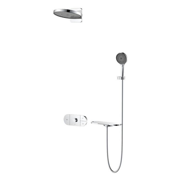 Душевой комплект Vincea VSFW-2F12TCH хром, встраиваемый, с термостатом