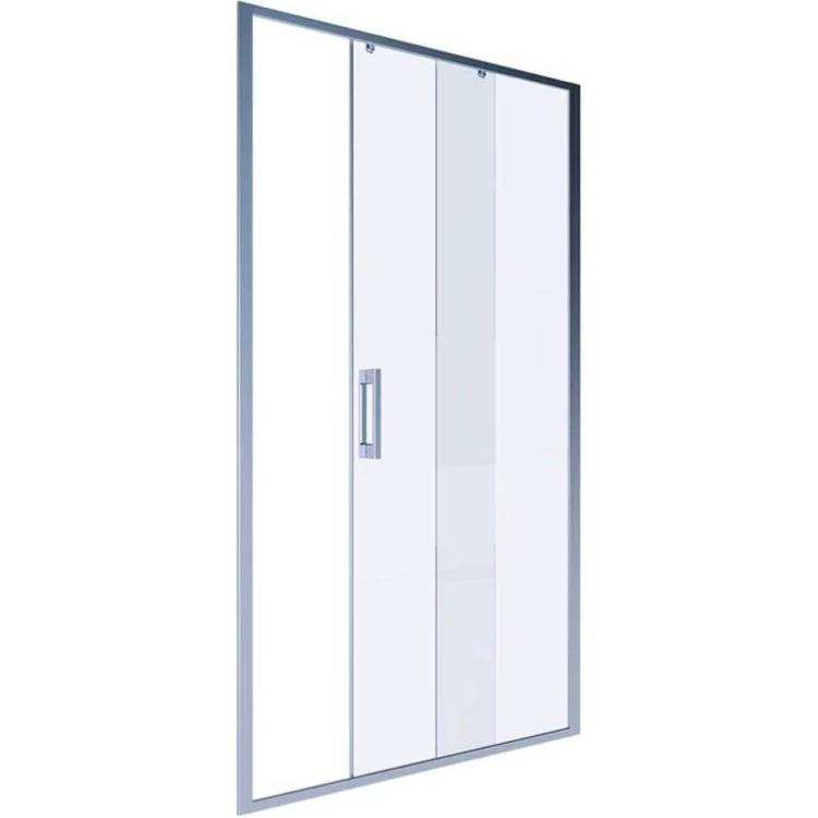 Душевая дверь в нишу Alex Baitler AB61C150 профиль сатин, стекло прозрачное, 150x200