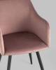 Кресло Stool Group Ника MC66-5F KD HLR-44 велюр пыльно-розовый фото 6