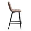 Стул полубарный Tetchair Chilly (mod. 7095пб ) 19653 бежевый, черный фото 2
