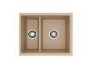 Мойка кухонная Alveus Granital Omni 50 1150068 Beige-G55 с сифоном, 55x45
