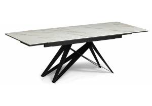 Стол Notta Блэкберн 612182 белый gilt white, черный 160(220)x80x73