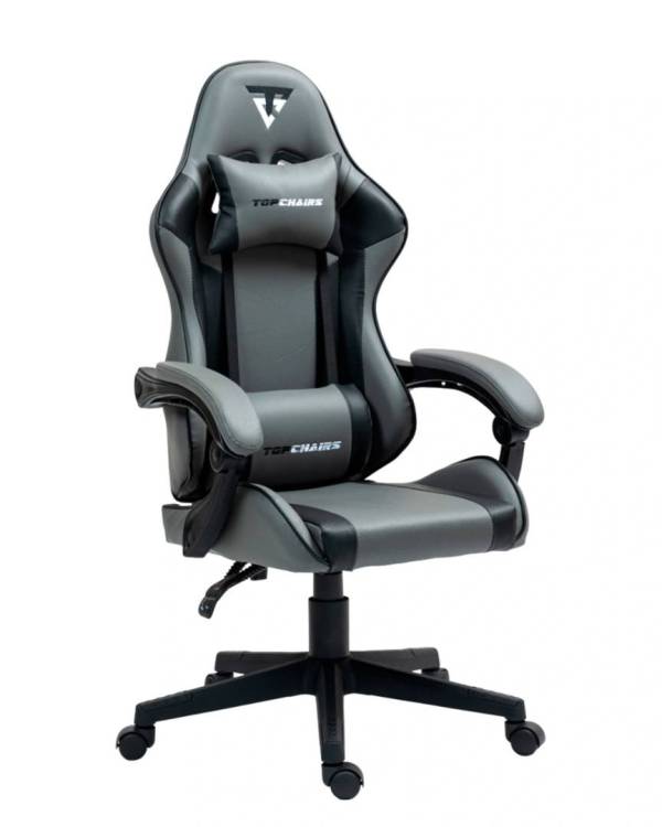 Кресло компьютерное Stool Group TopChairs Commander GF-8082 grey+black серо-черный