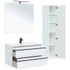 Тумба с раковиной Aquanet Lino 90 белый матовый фото 5