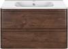Мебель для ванной Vincea Vico 80 темный дуб фото 4